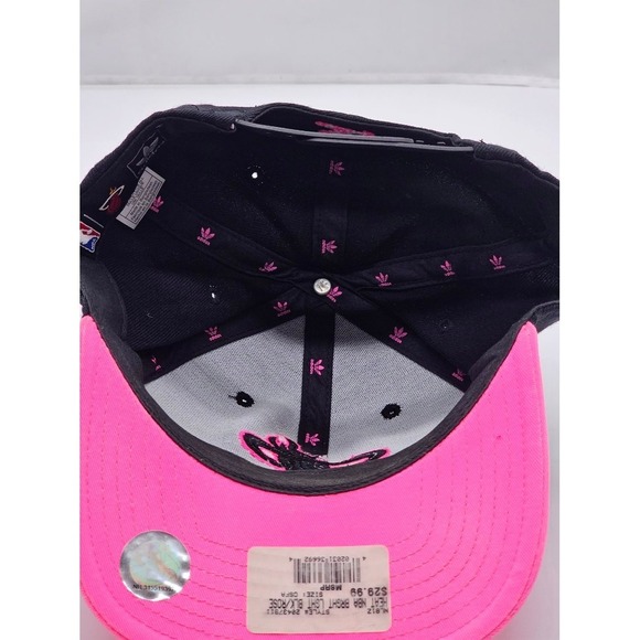 Miami Heat Hat Snapback Adidas NBA Pink Brim Cap Ball Cap One Size Hat - Picture 5 of 8